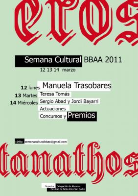 Manuela Trasobares en la Semana Cultural de la Facultat de BBAA
